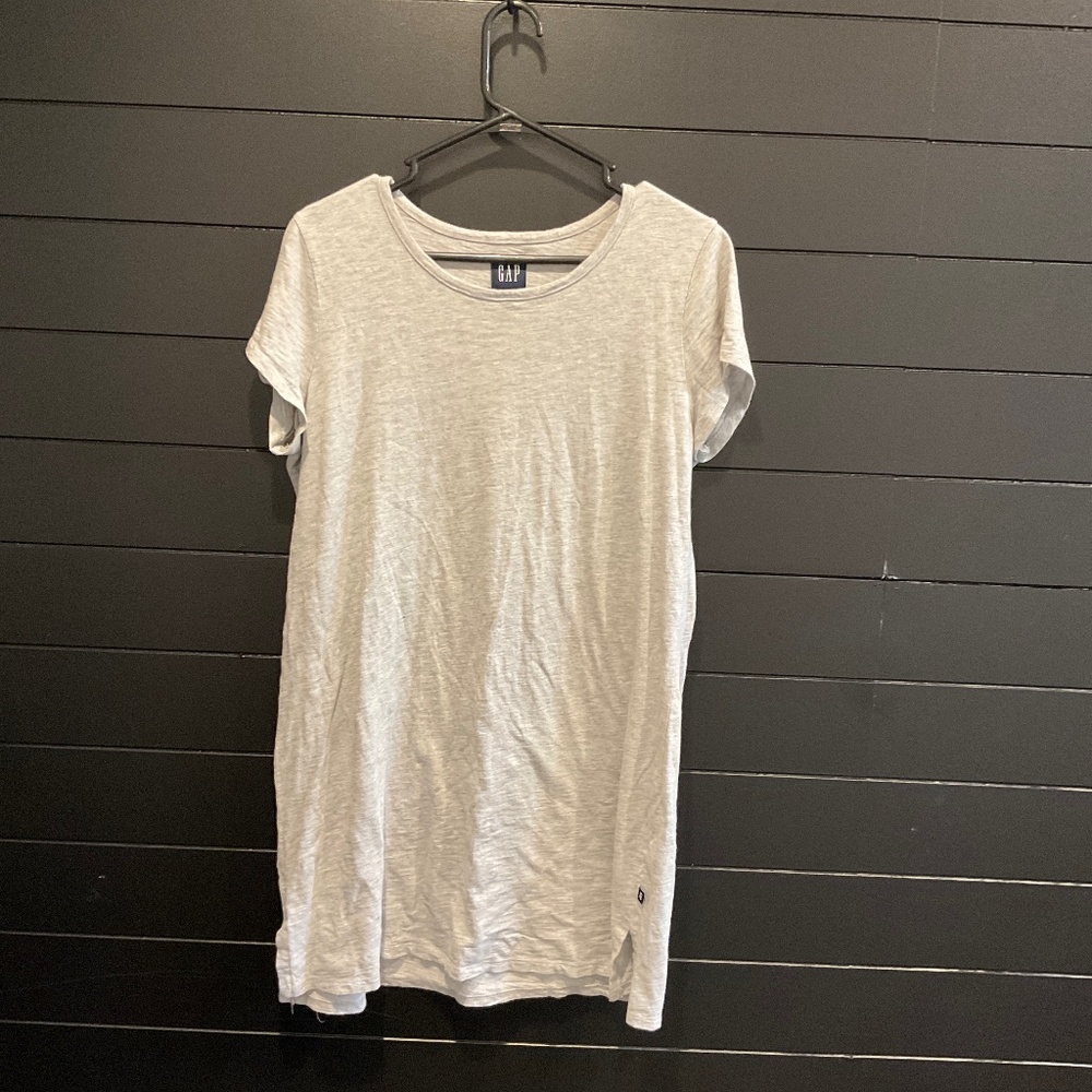 T-shirt  Dress by GAP HEATHER GRAY SIZE LARGE